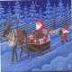 Ceramic Tile - Eva Melhuish Tomtar and Reindeer with Sleigh
